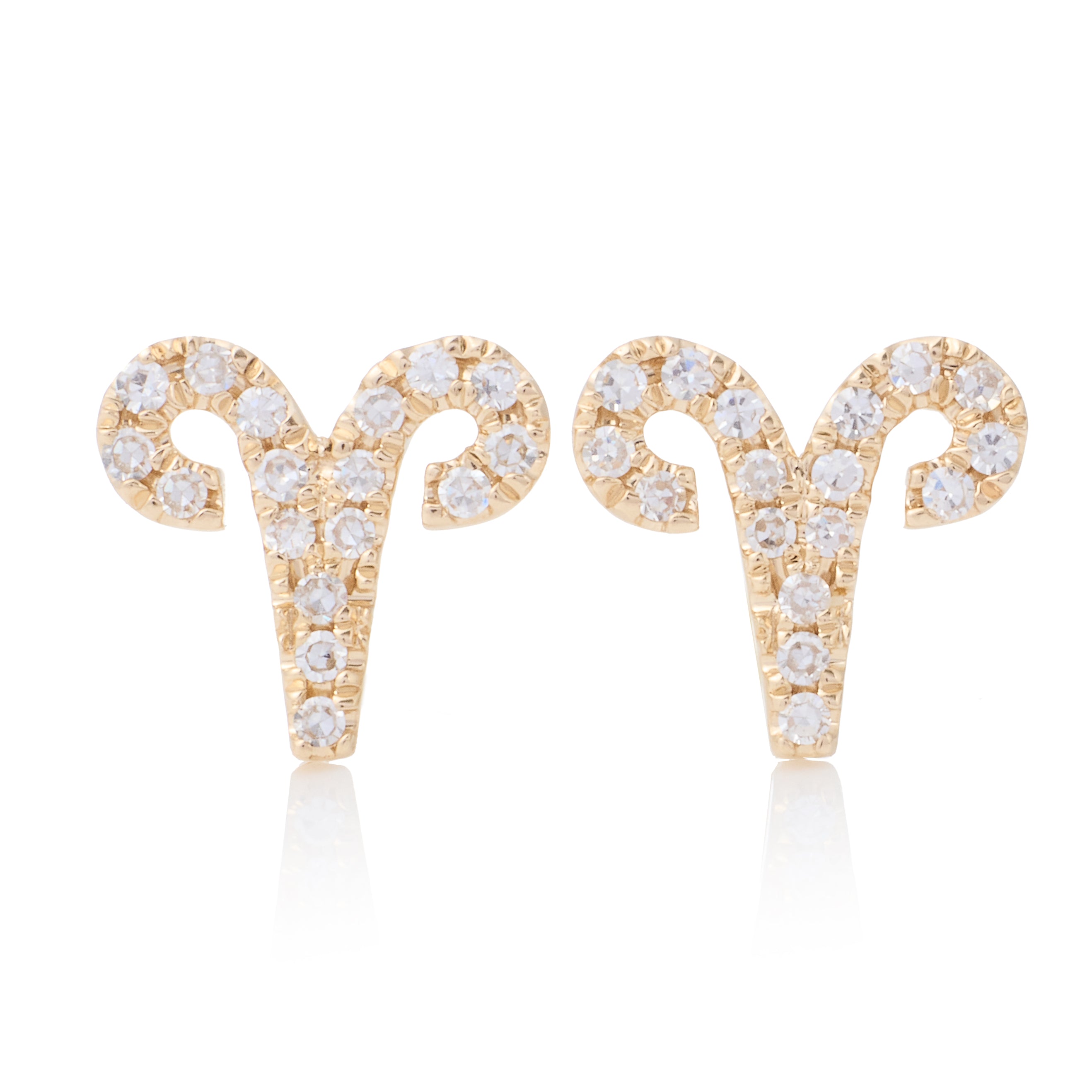 Aries Zodiac Studs