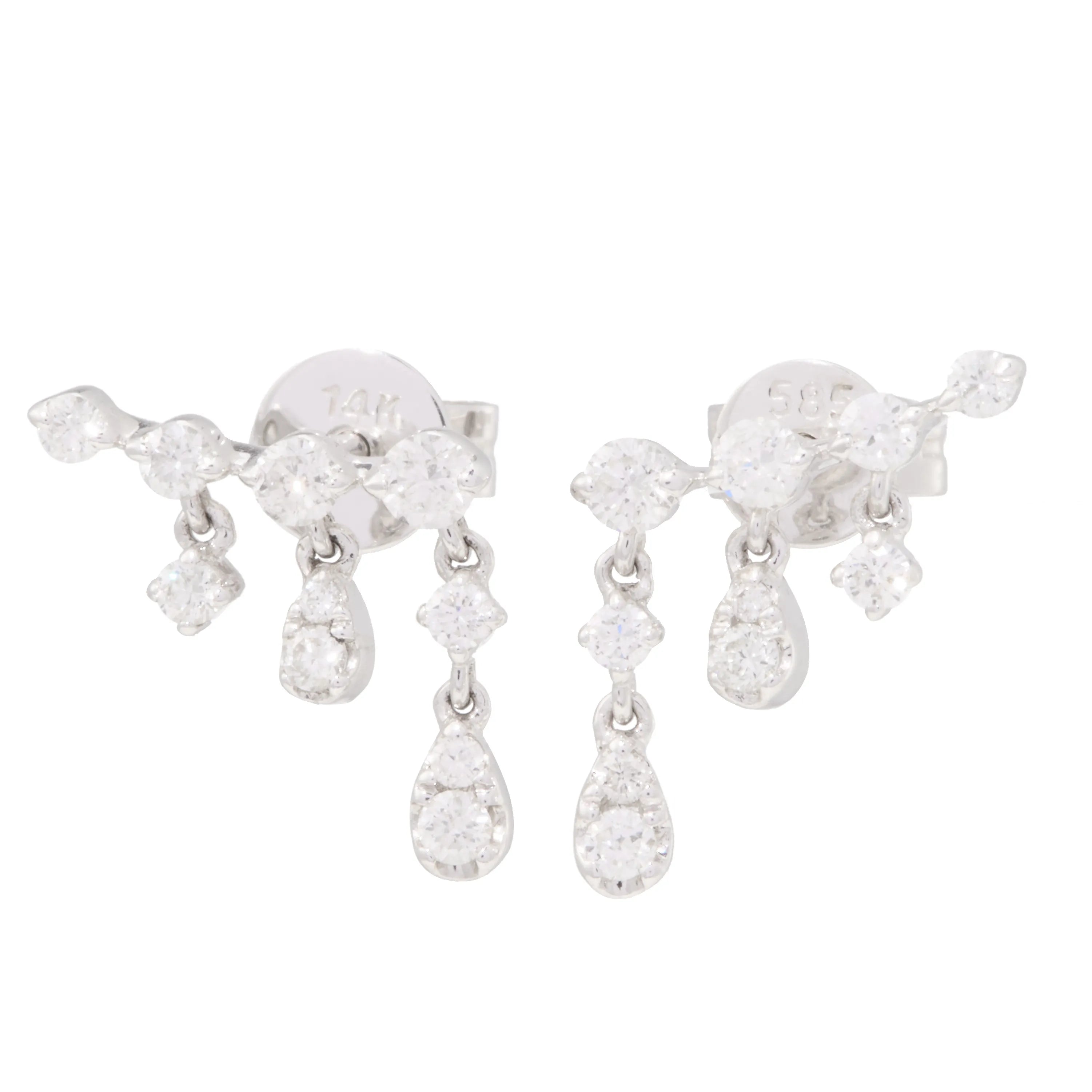 Diamond Dangle Climber Studs