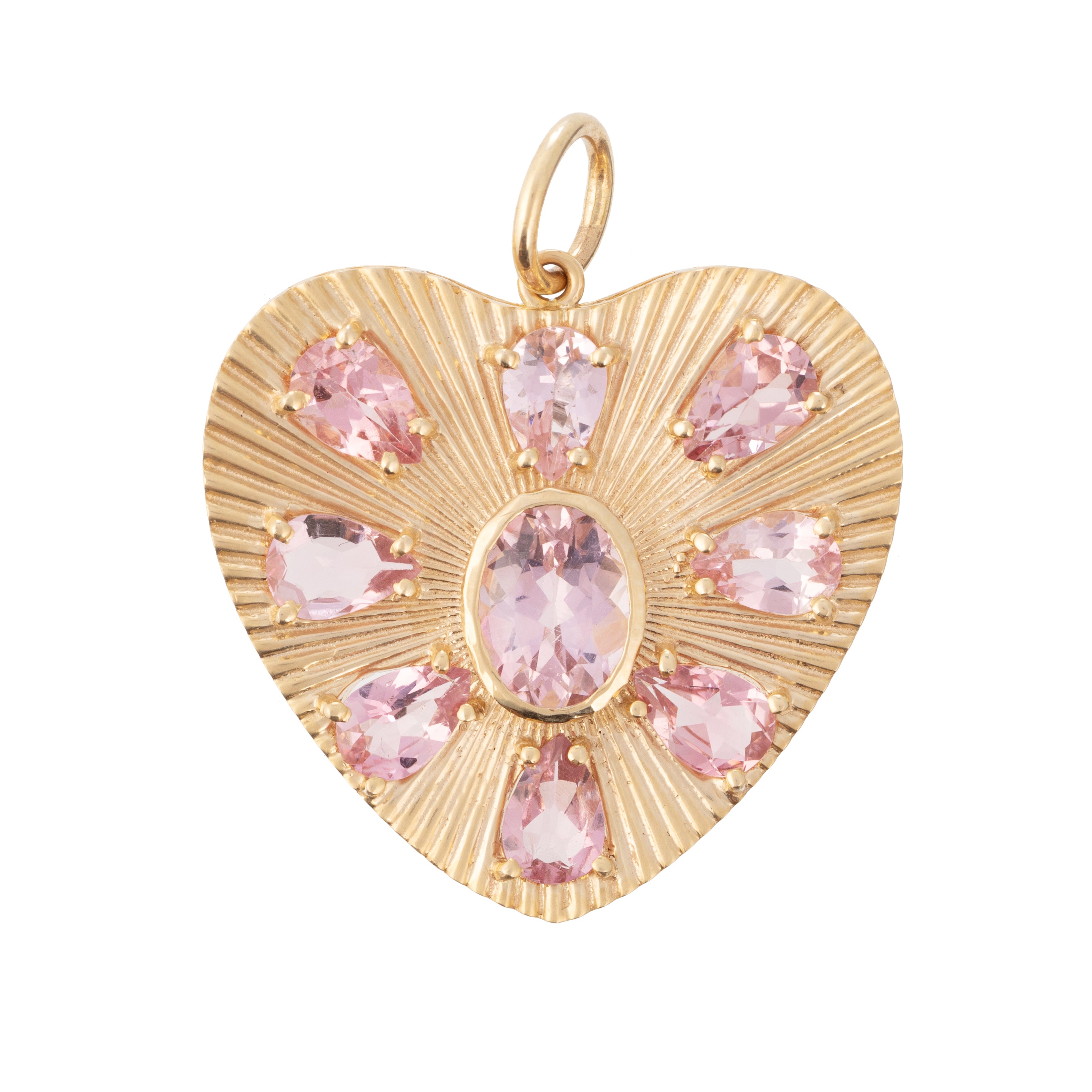 Enchantment Heart Charm with Pink Tourmaline