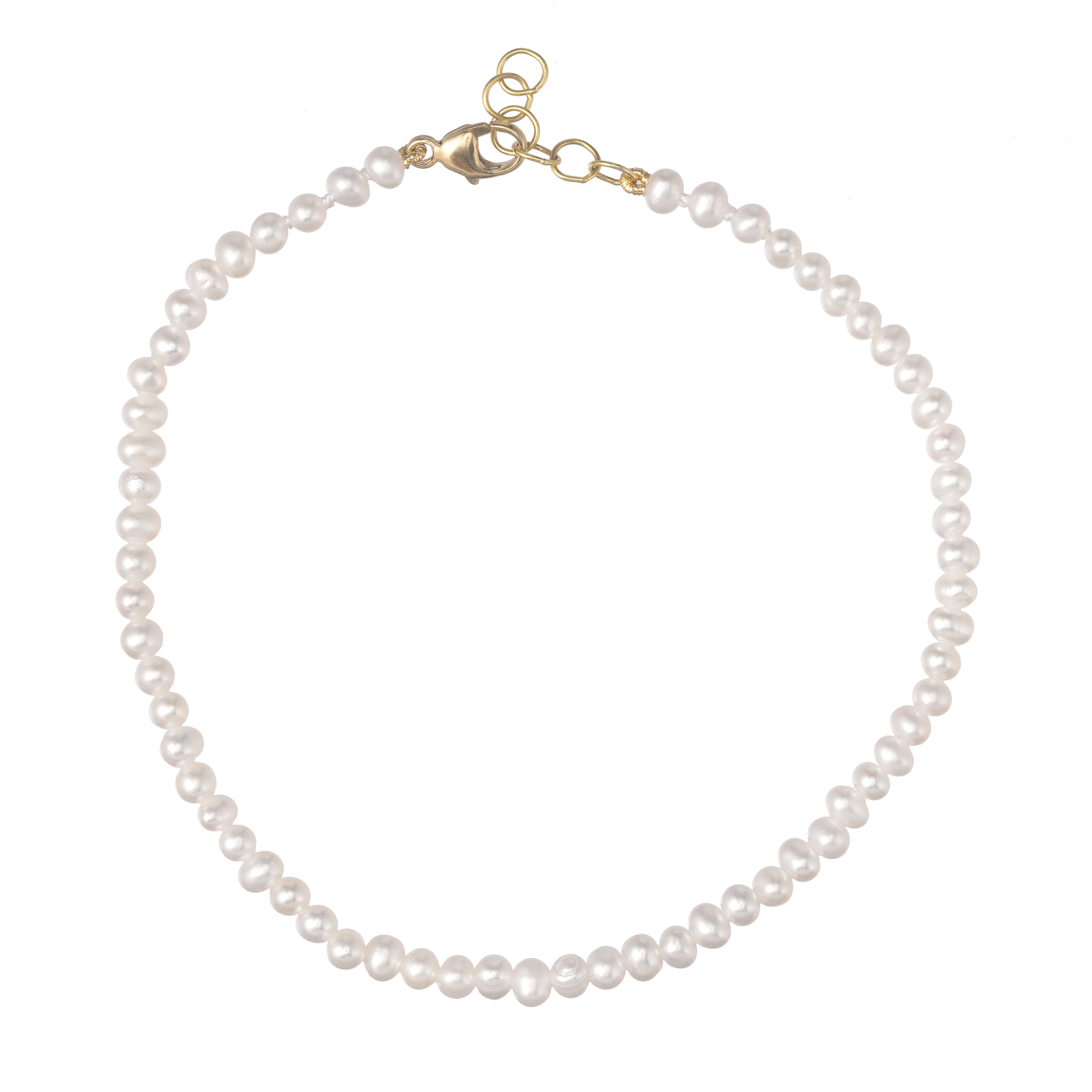 Petite Pearl Bead Anklet