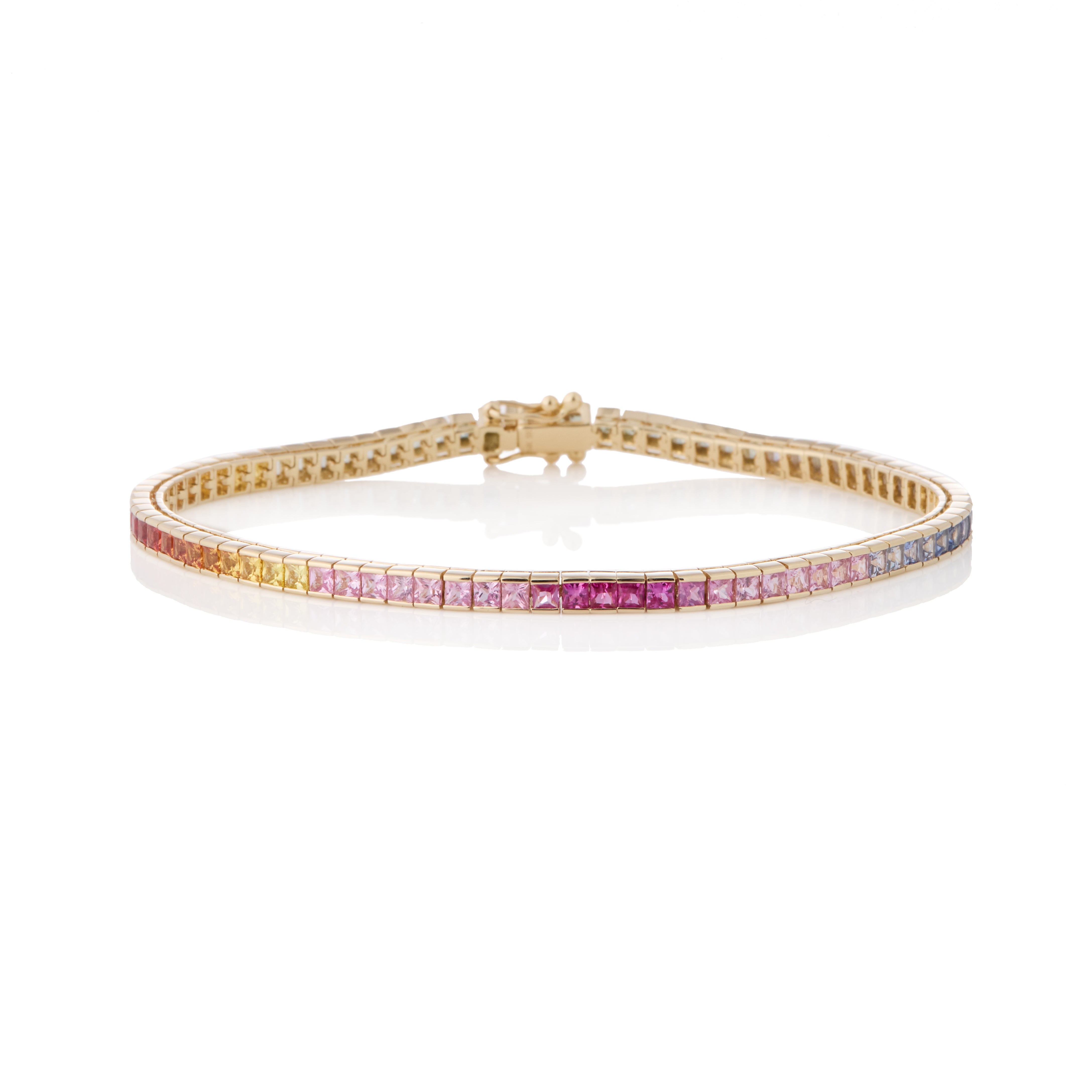 Petite Rainbow Tennis Bracelet