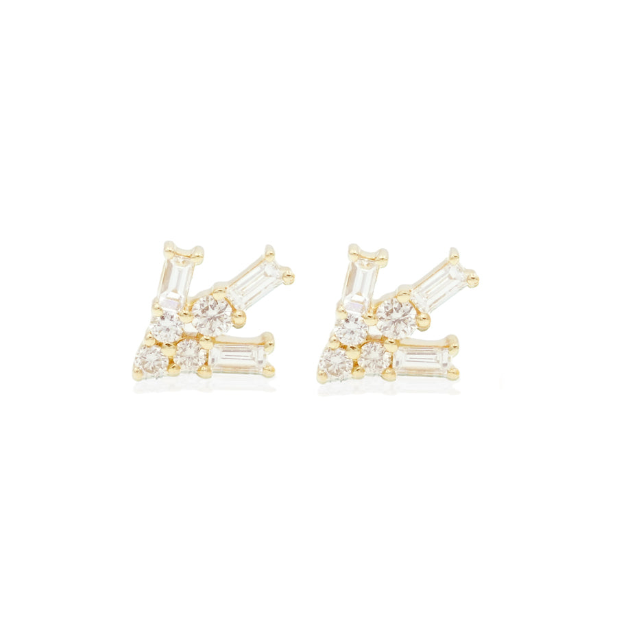 Diamond Arrow Studs