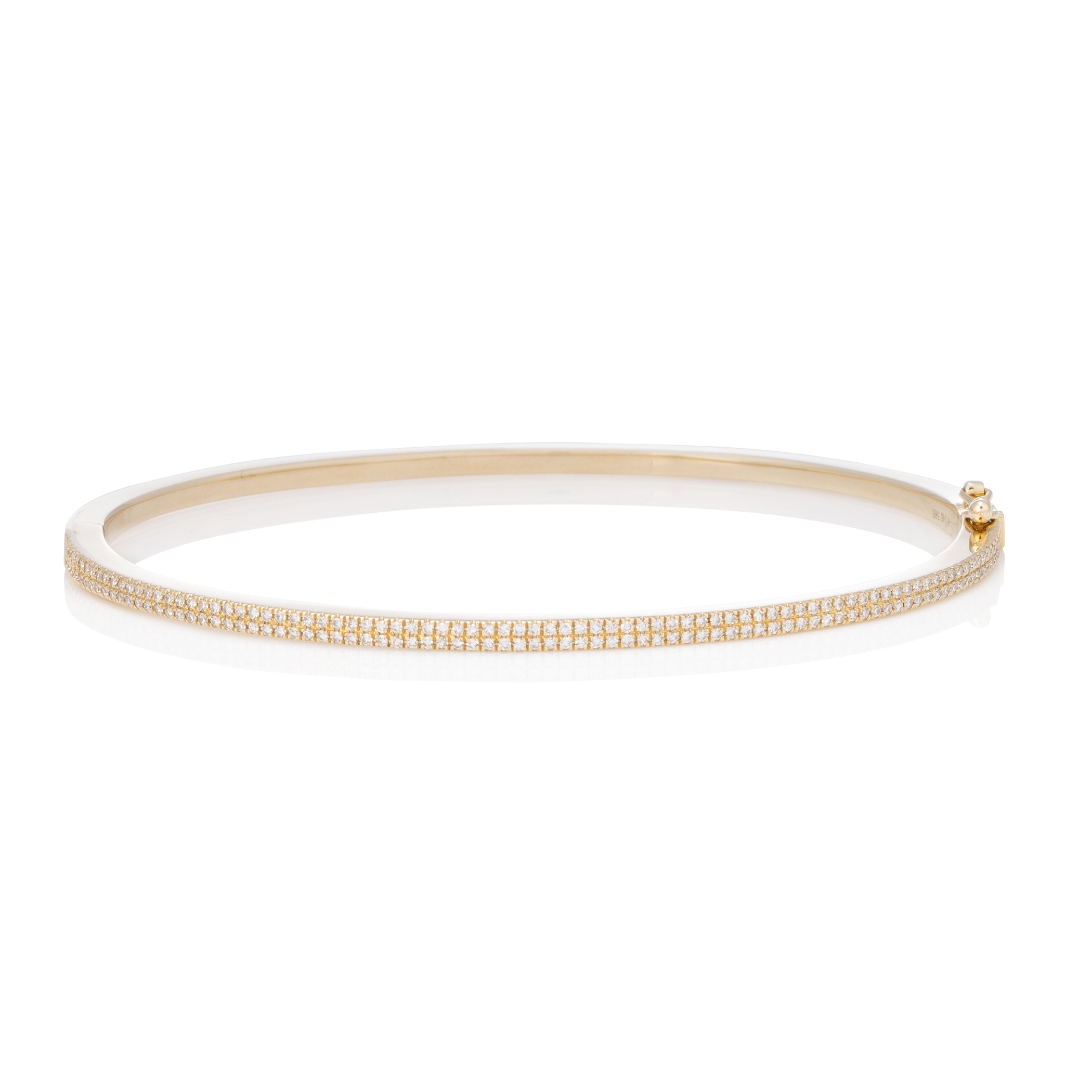 Outlets Gold White Siam Enamel Bangle