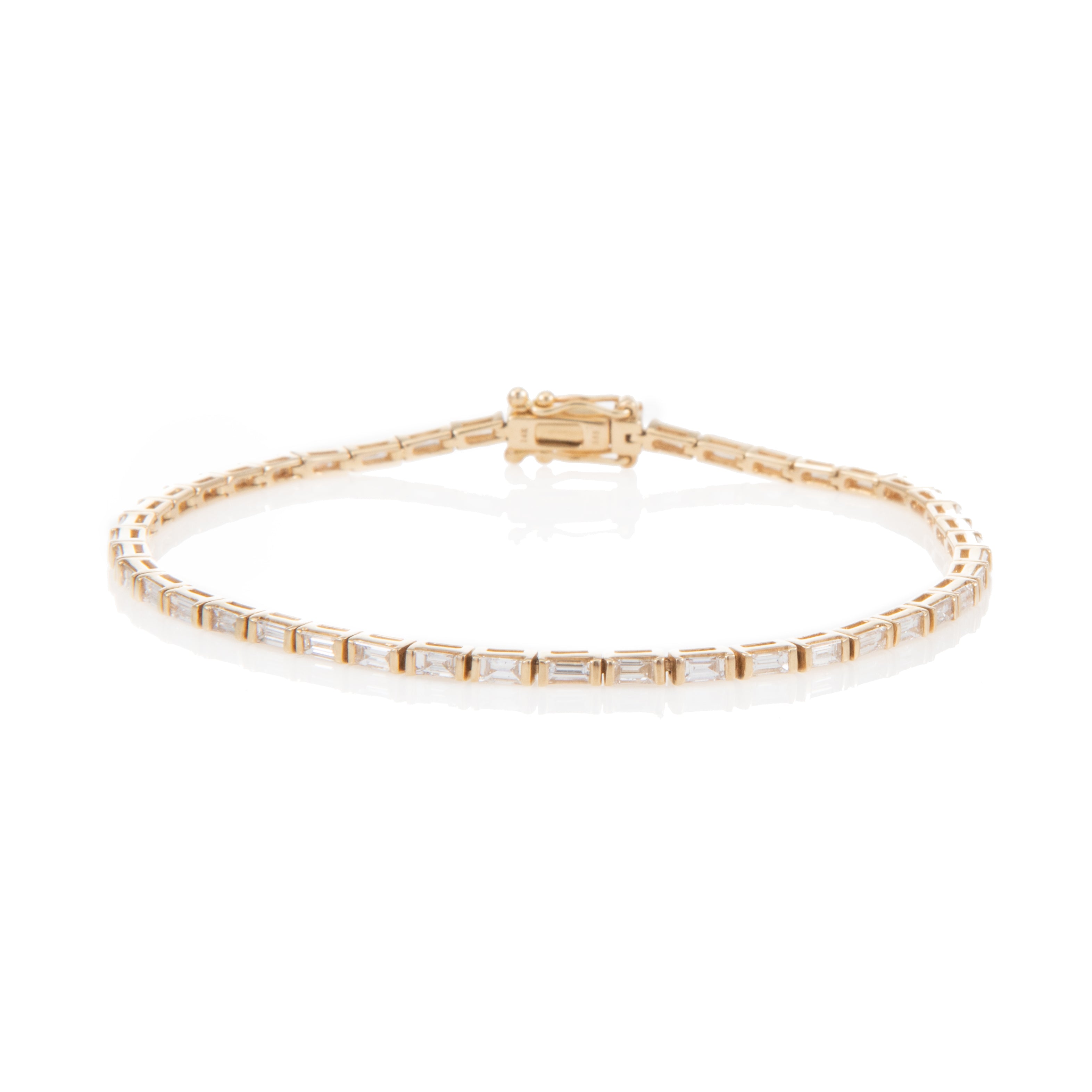 Petite London Baguette Tennis Bracelet