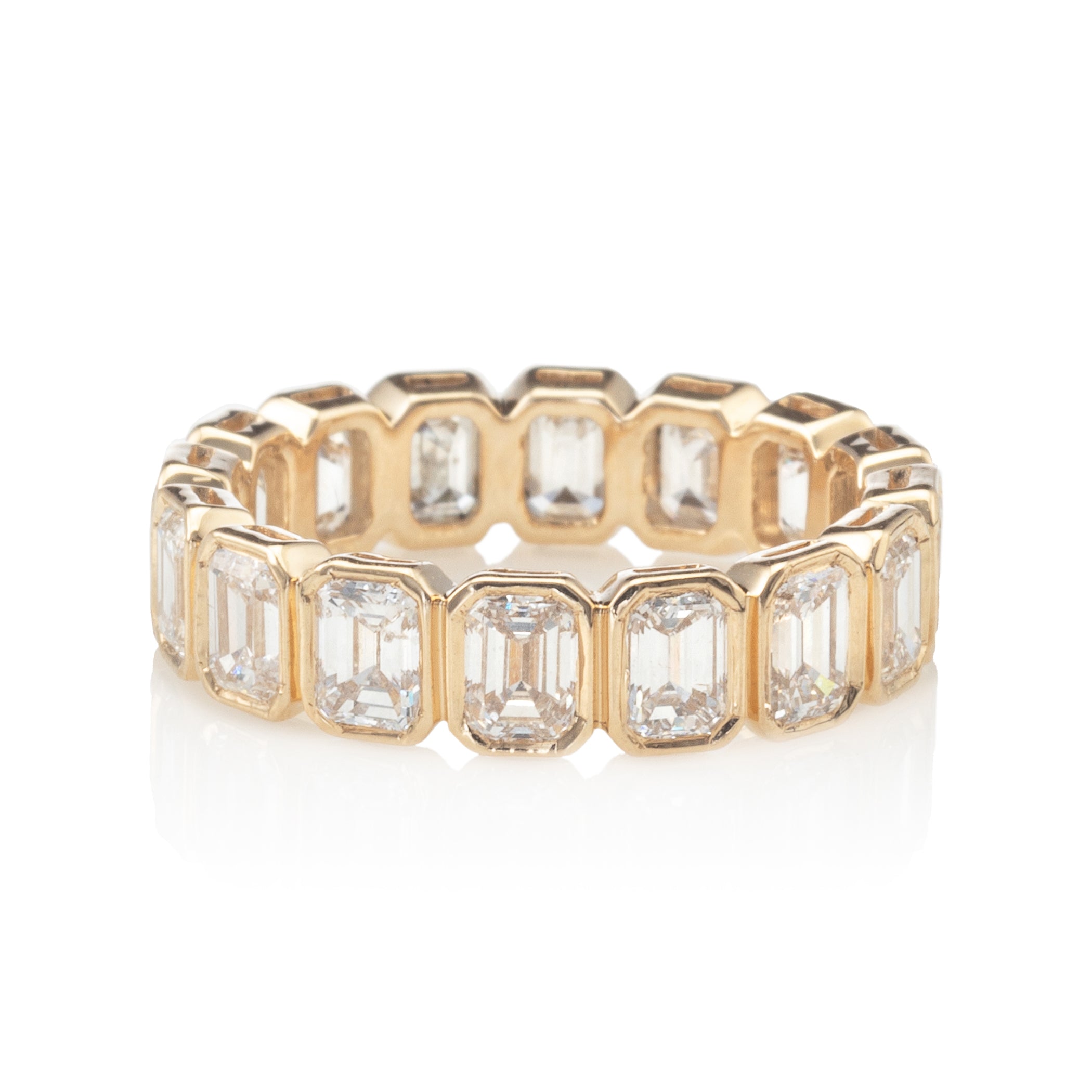 Noémie Bezel Emerald Cut Full Eternity Band - Zofia Day Co.