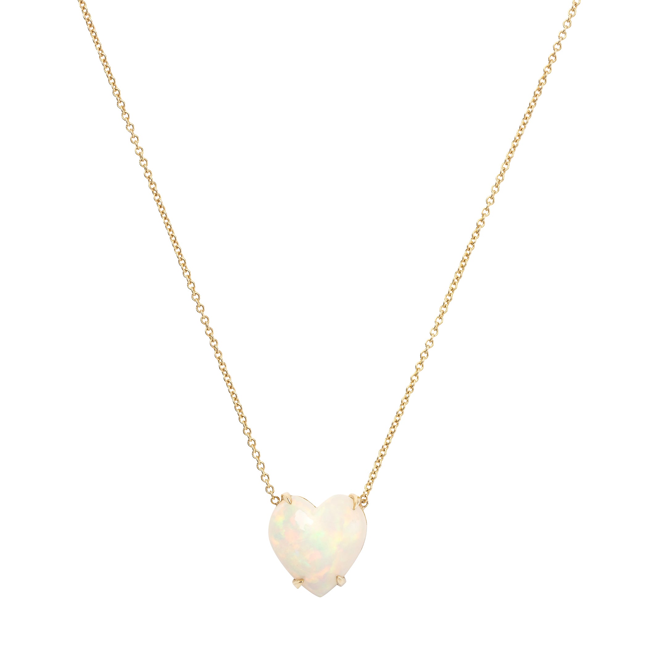 Opal Bubble Heart Necklace