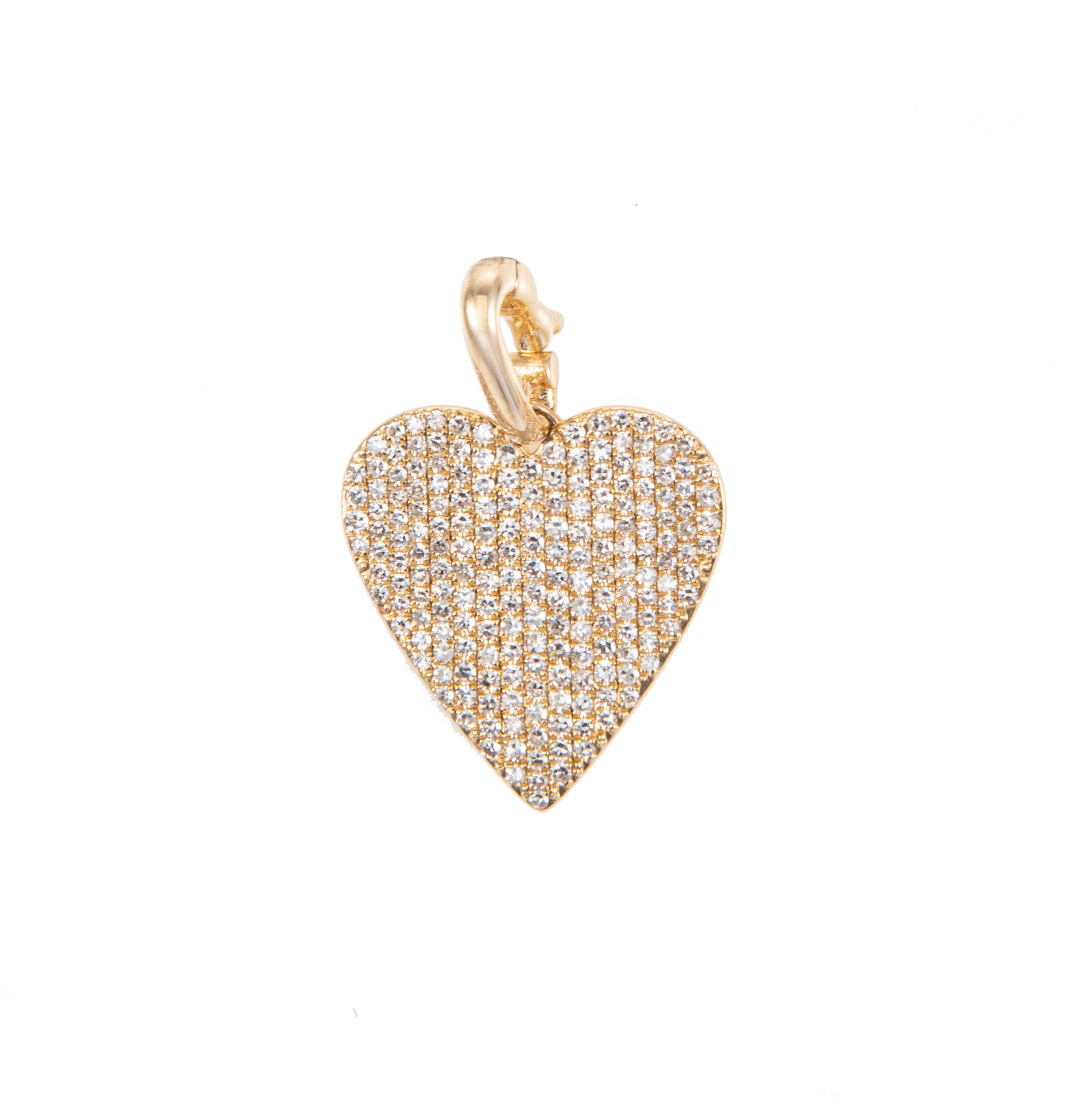 Pave Heart Charm