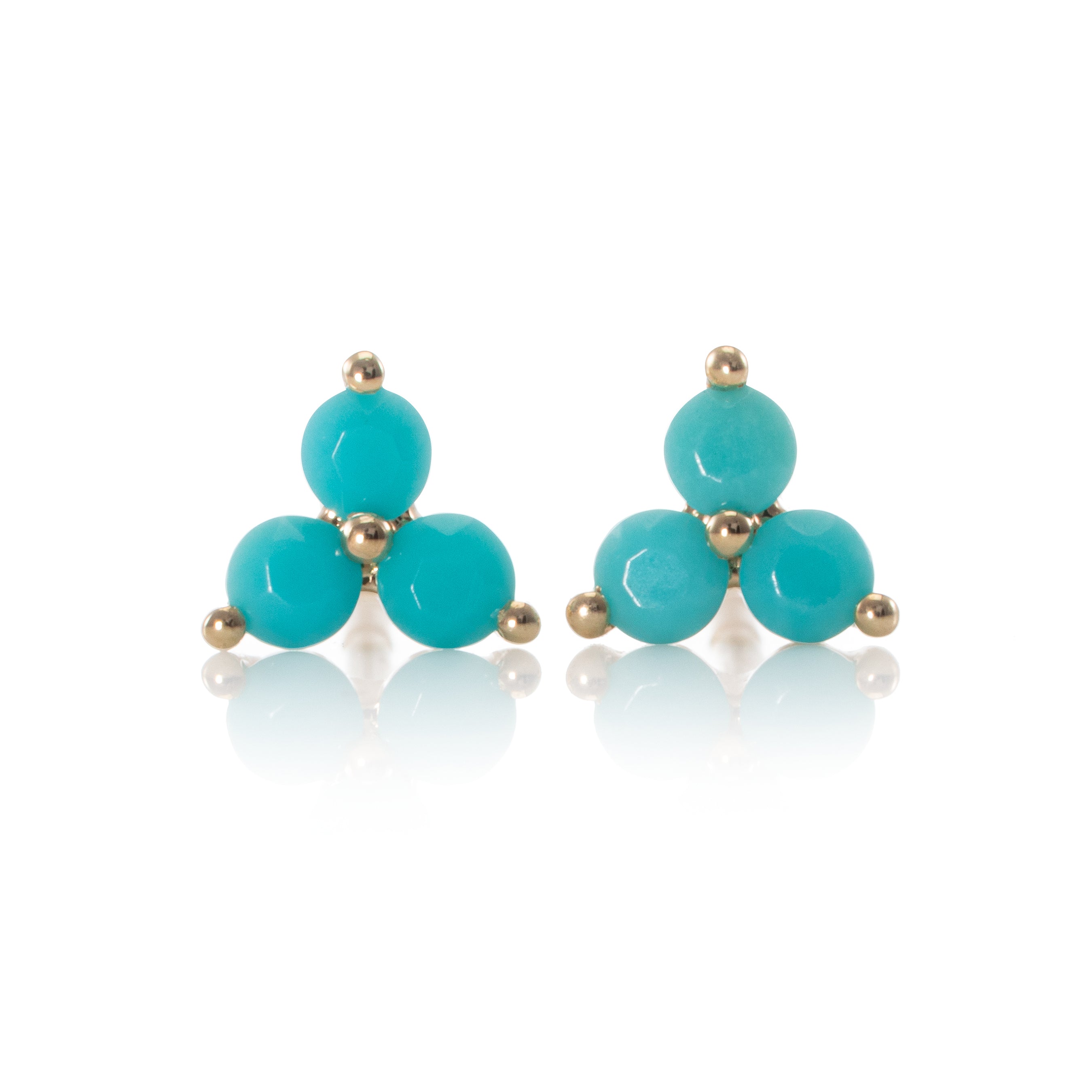 Flora Turquoise Studs