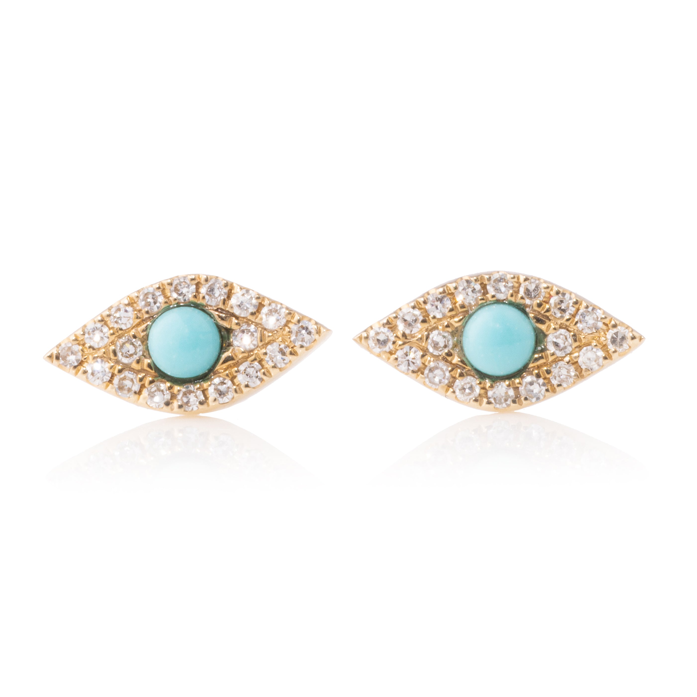 Turquoise Evil Eye Studs