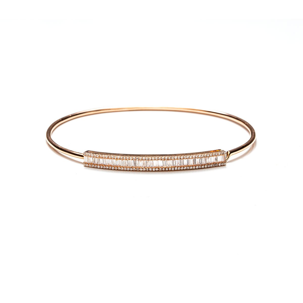 Baguette Bar Bangle-Bracelets-Zofia Day Co.