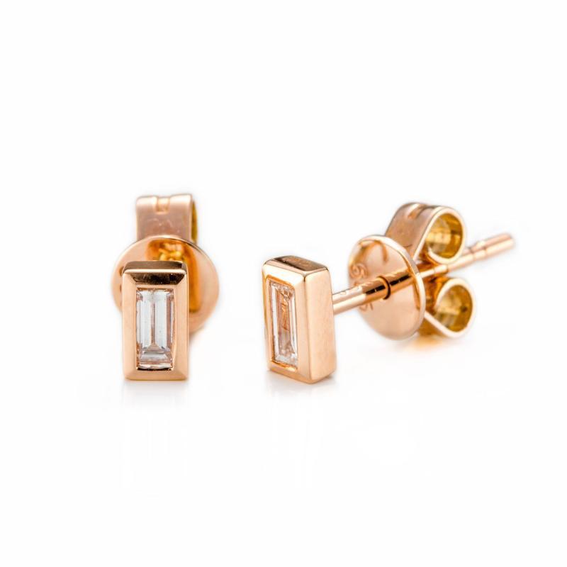 Baguette Classic Studs-Earrings-Zofia Day Co.