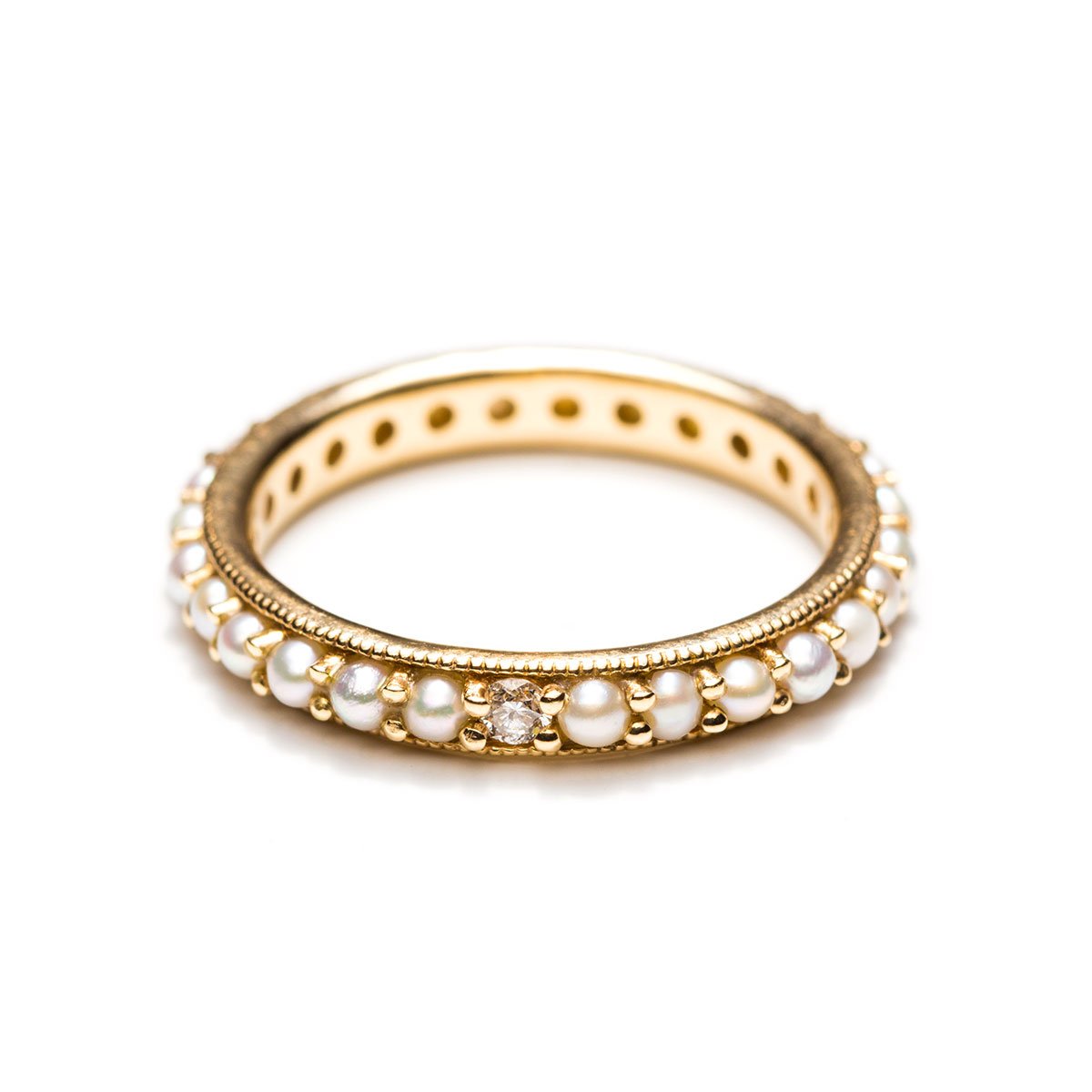 Eloise Pearl Eternity Band-Rings-Zofia Day Co.