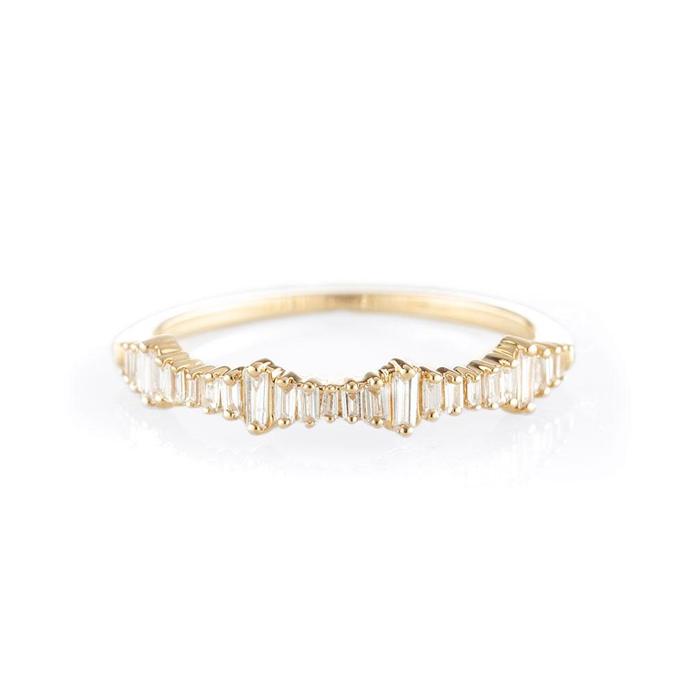 Heartbeat Baguette Ring-Rings-Zofia Day Co.